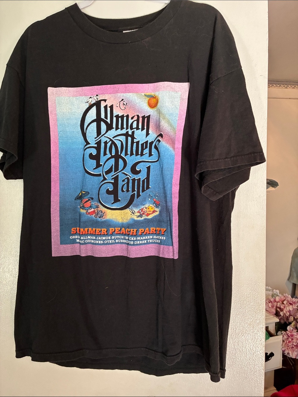 Delta Black Allman Brothers Band Tee Shirt Summer Poster Graphic X Tour 2002